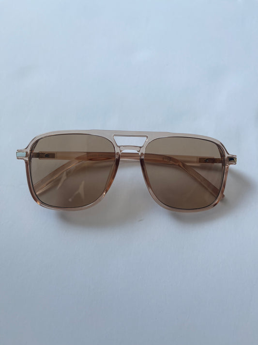 Double Bridge Aviator Sunglasses