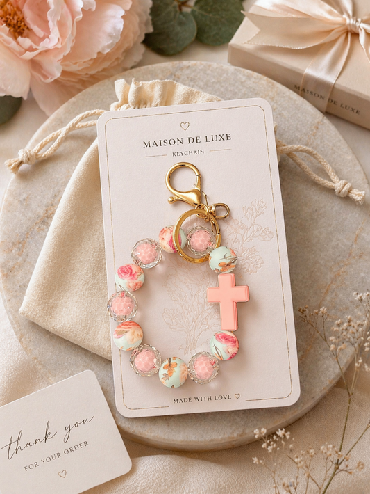 Floral keychain