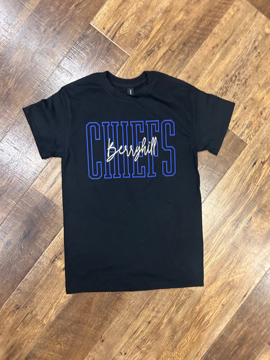 BERRYHILL CHIEFS Black TShirt