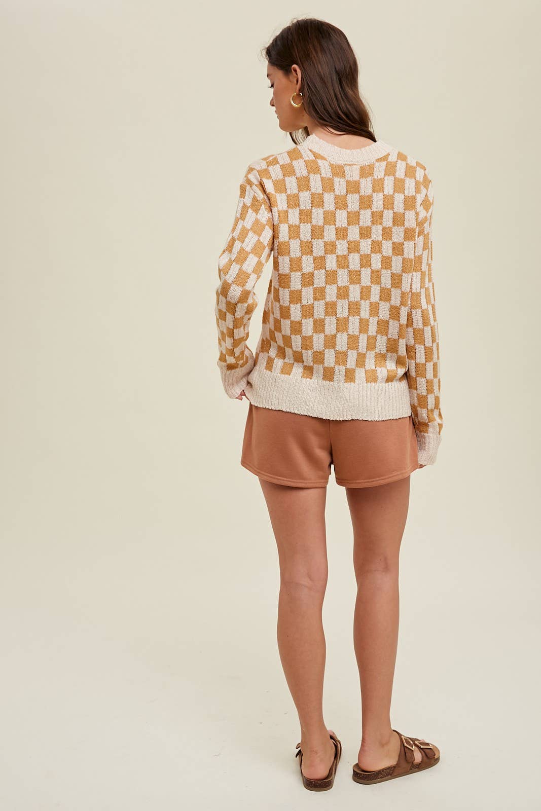 LIGHTWEIGHT CHECKERED PULLOVER