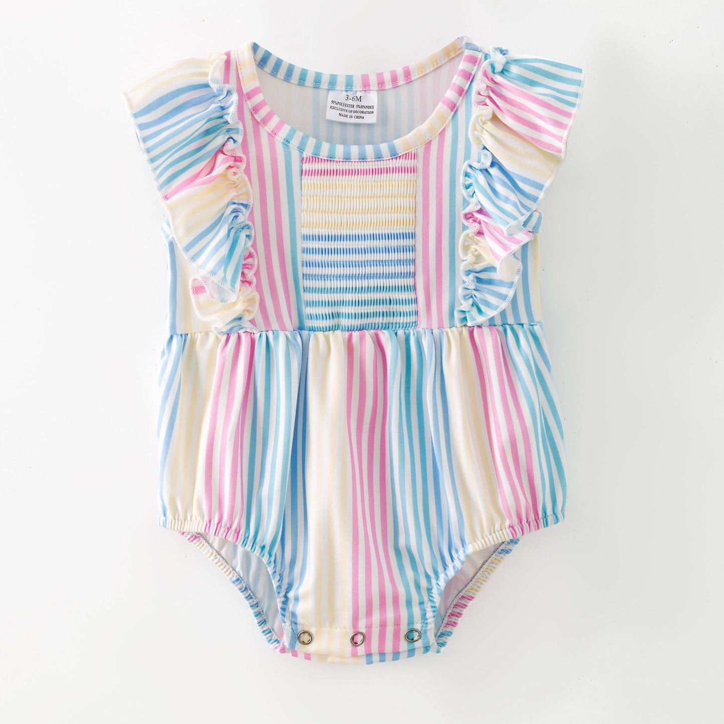 Classic Stripes Girls Infant Romper