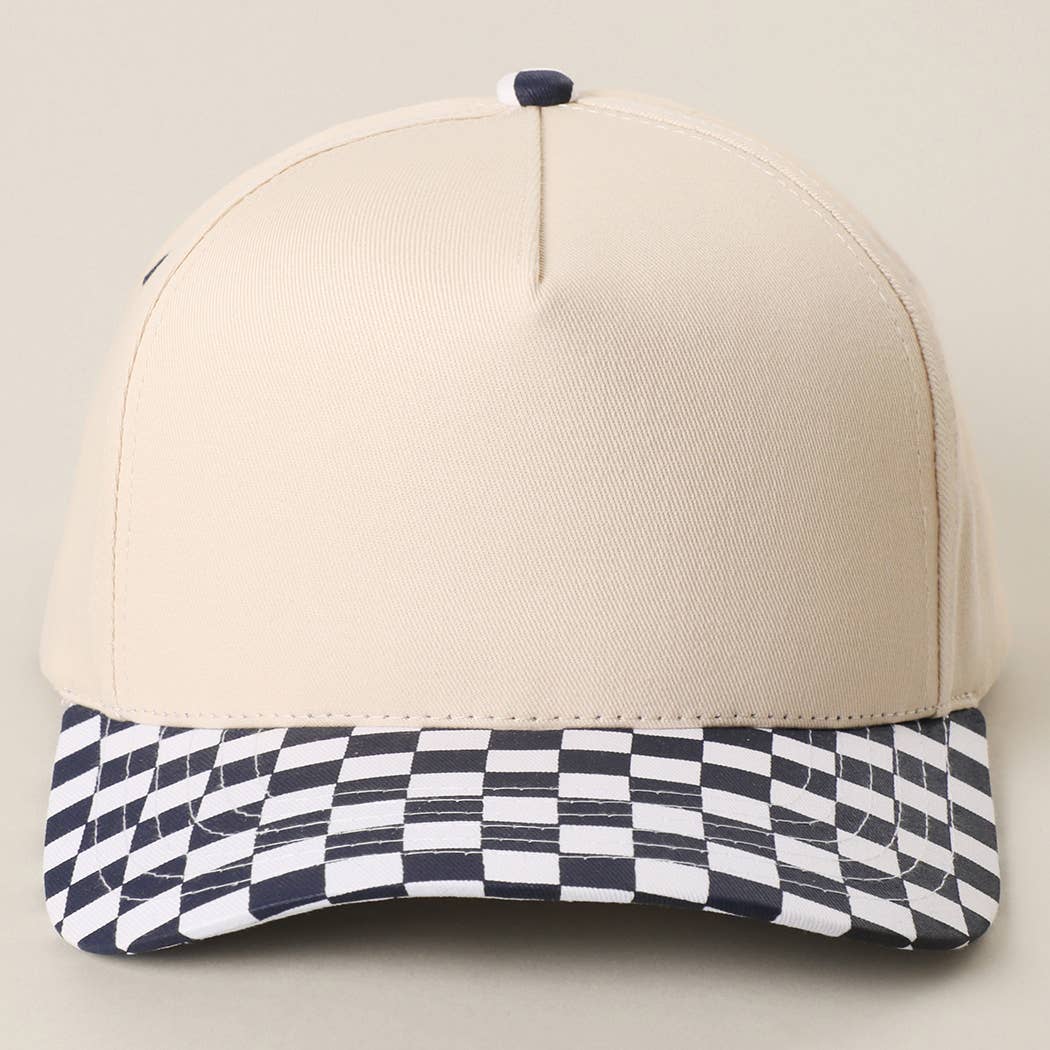 CHECKERBOARD Brim Two-Tone Trucker Hat