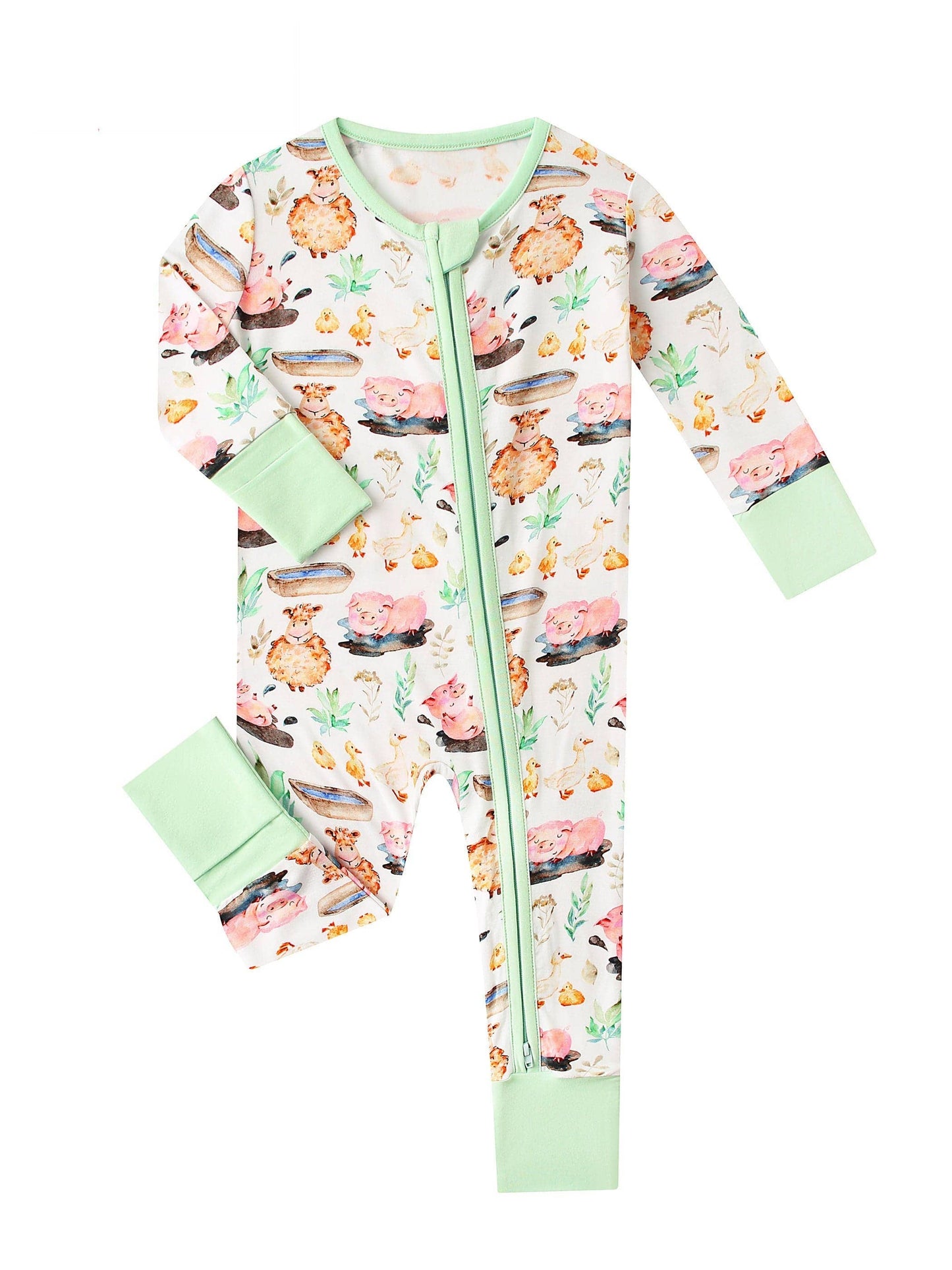 Farmyard Fun Bamboo Zippy Pajamas / Jammies
