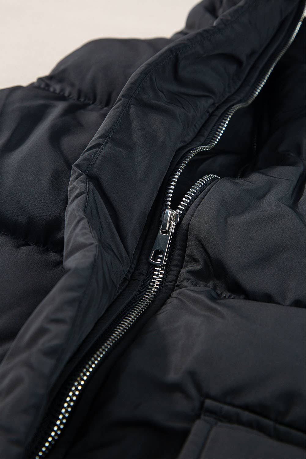 Winter Full Zipper Pockets Puffer Outerwear Vest