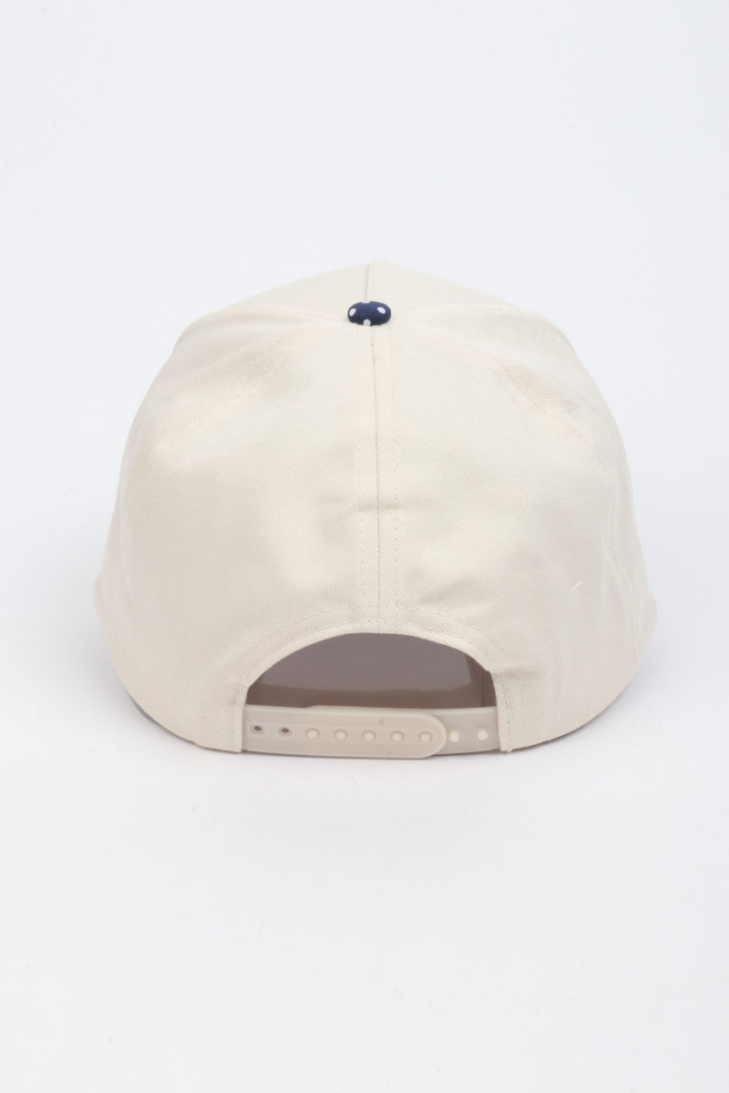 Polka Dot Printed Brim 5-Panel Two-Tone Cap – Trendy Casual
