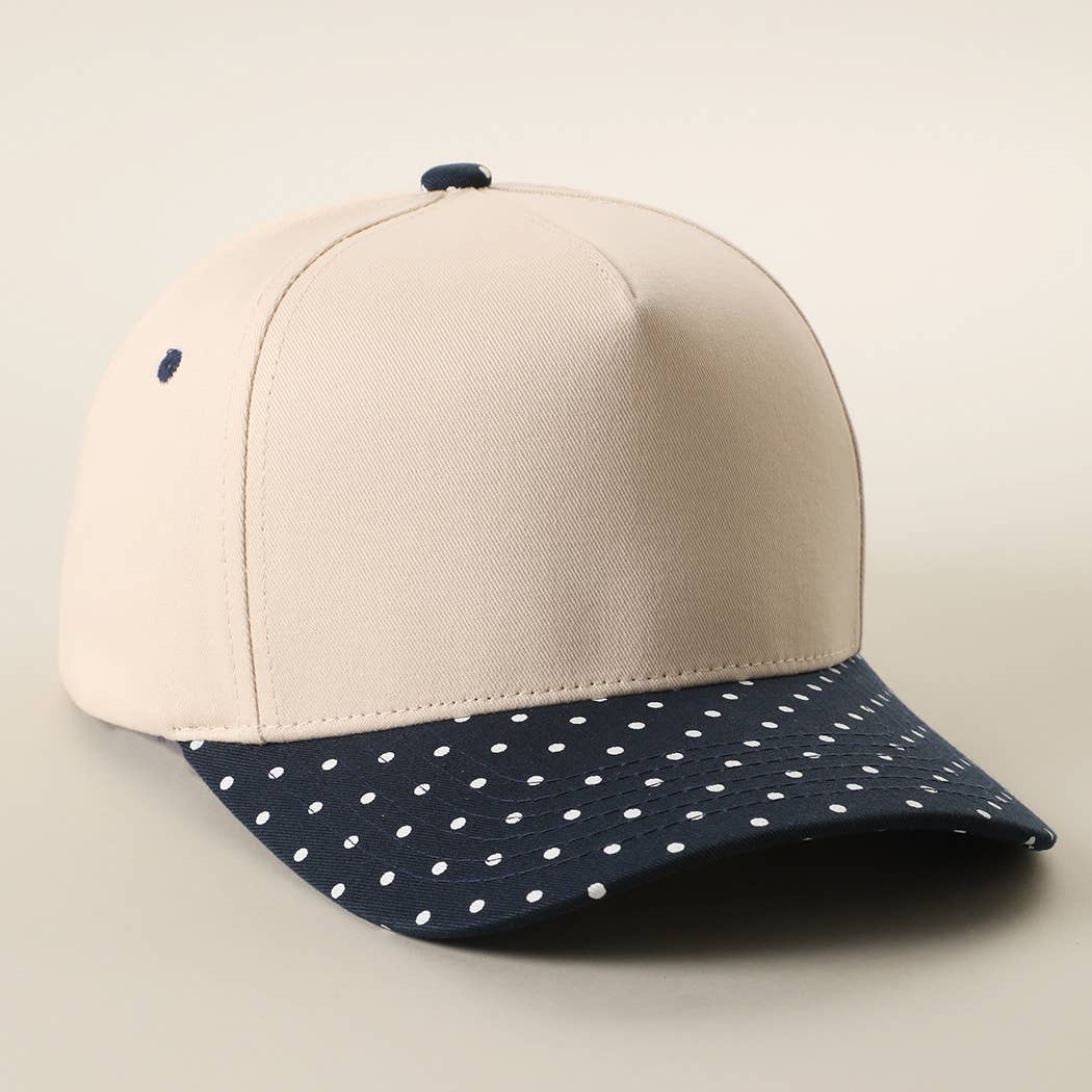 SMALL POLKA DOT Brim Two-Tone Trucker Hat