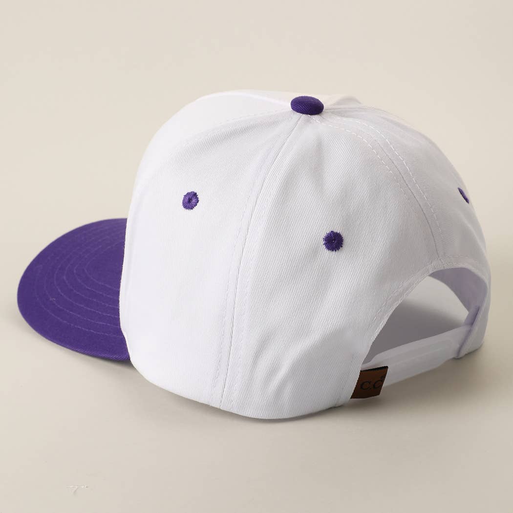 Color Pop Button Two-Tone Trucker Hat