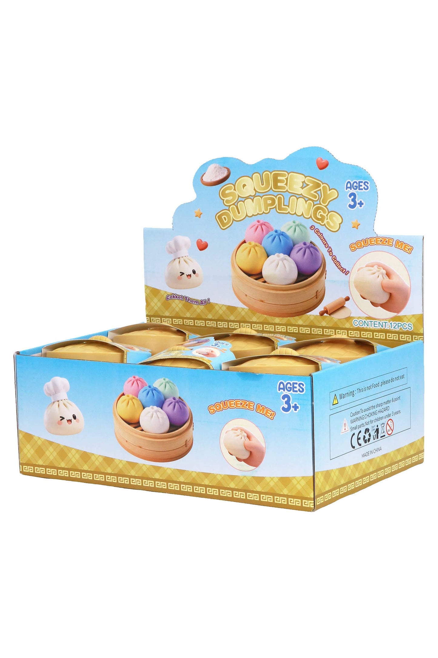 Ombre Dumpling Soft Slime Filled Squishy Blind Box - 12 Pcs