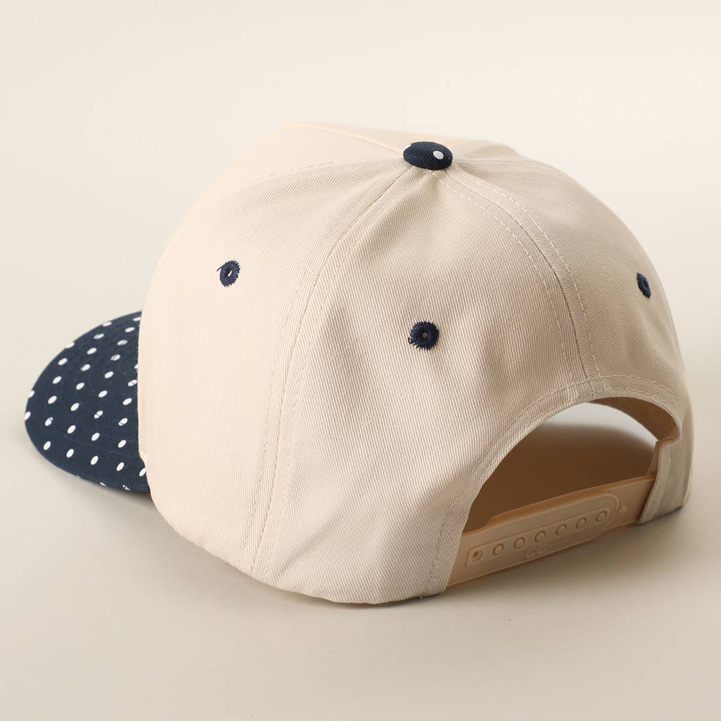 SMALL POLKA DOT Brim Two-Tone Trucker Hat