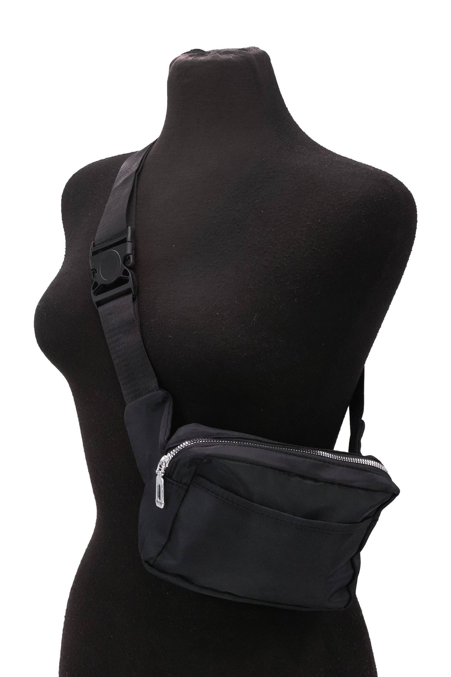 Matte Solid Belt Bum Fanny Pack