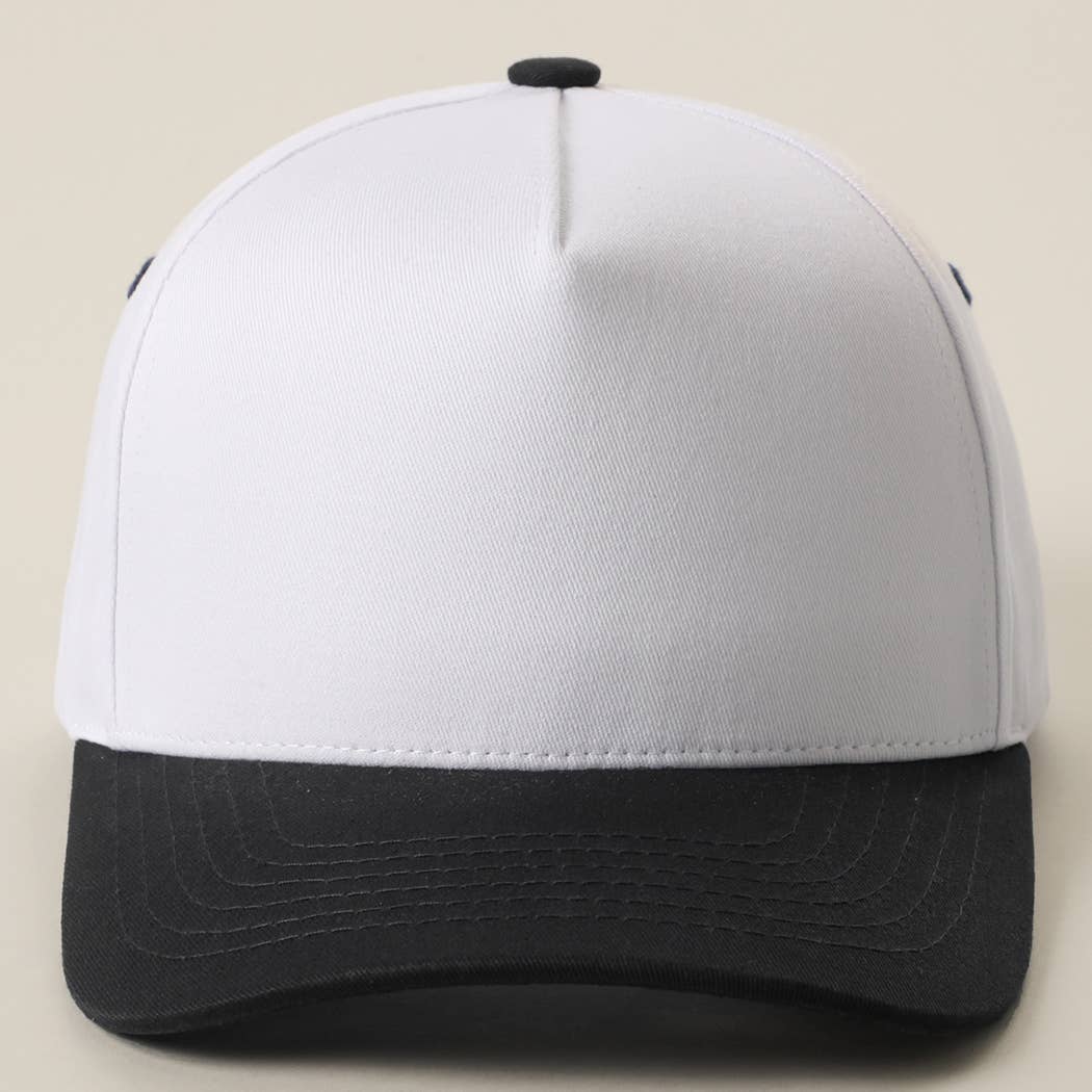 Color Pop Button Two-Tone Trucker Hat