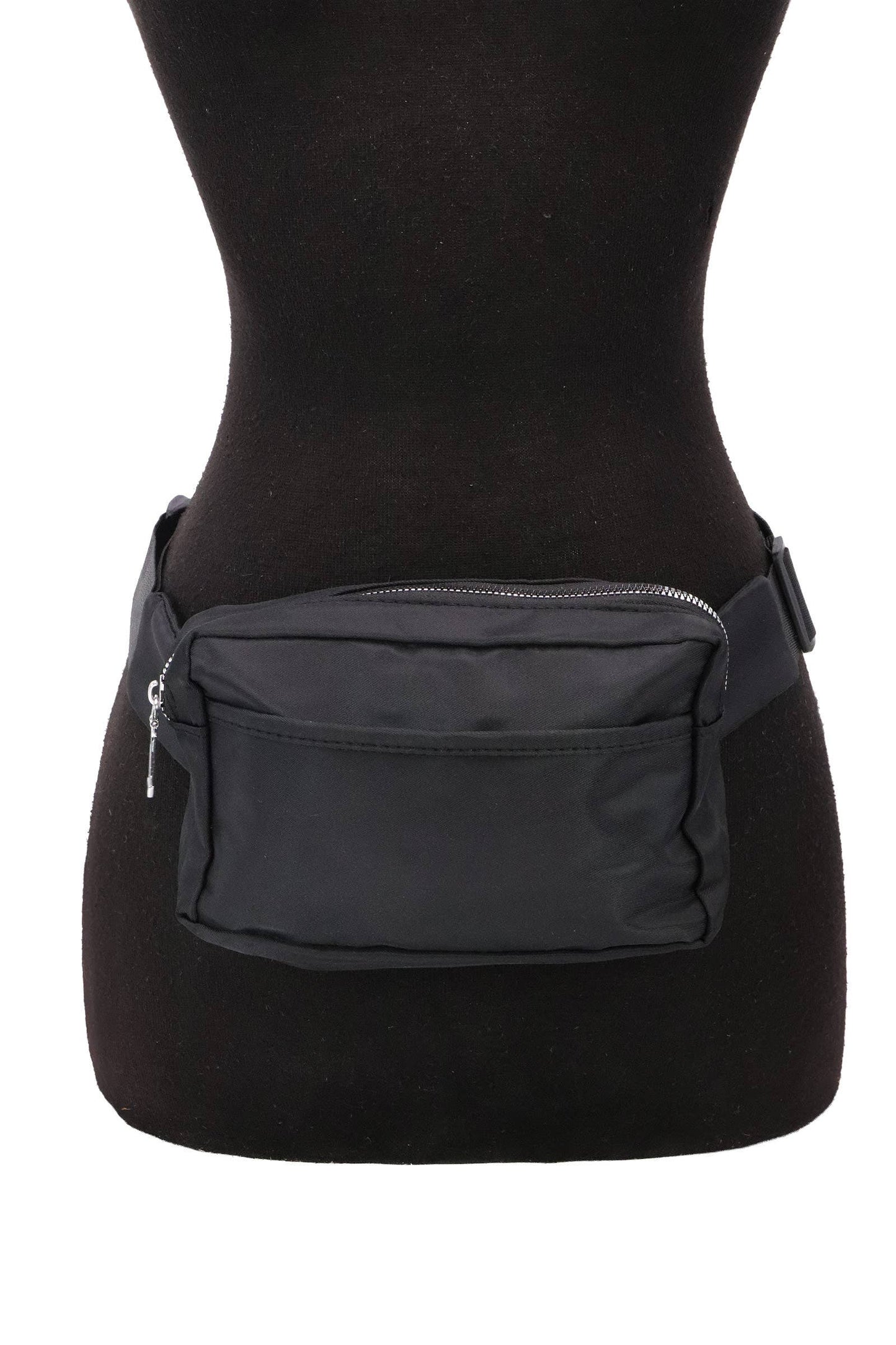Matte Solid Belt Bum Fanny Pack