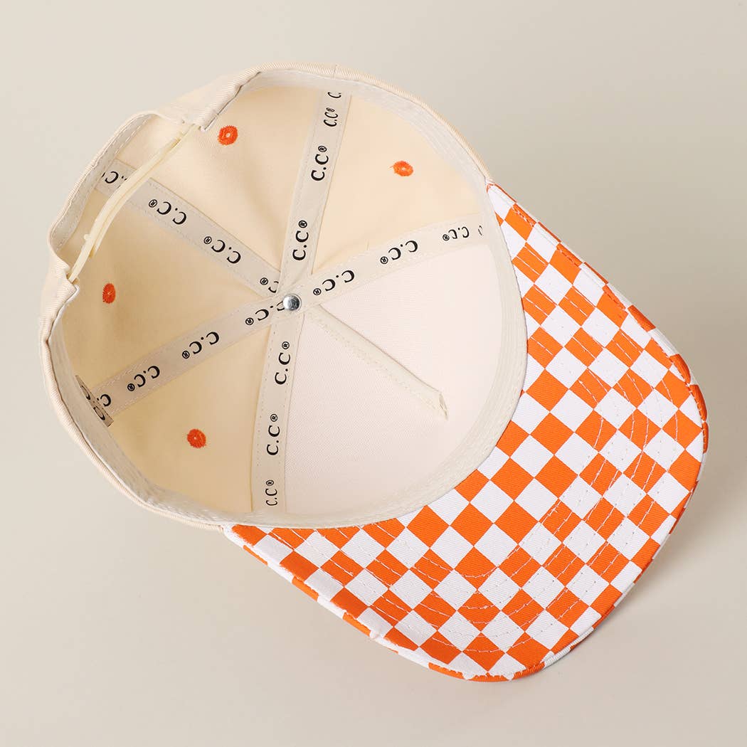 CHECKERBOARD Brim Two-Tone Trucker Hat