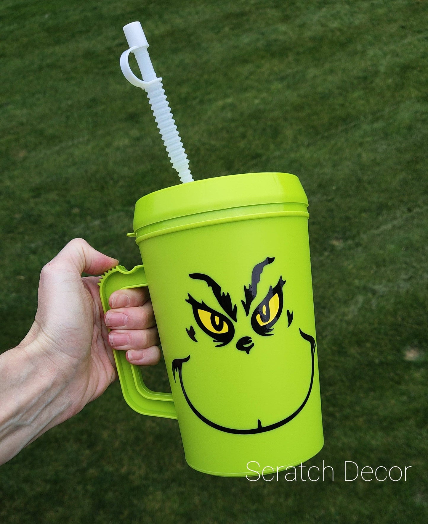 Mean Green Man Smile Mega Trucker Mug 34oz