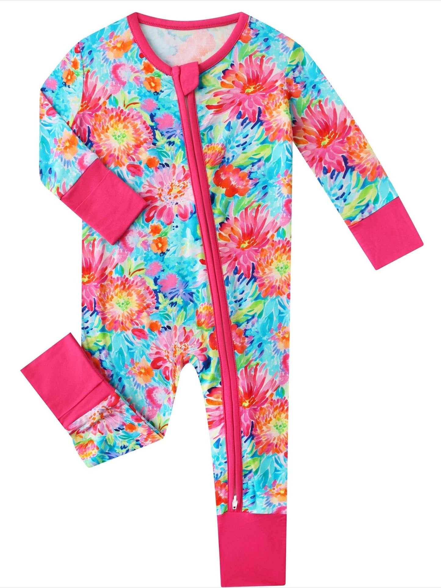 Coral Garden Bamboo Zippy Pajamas / Jammies