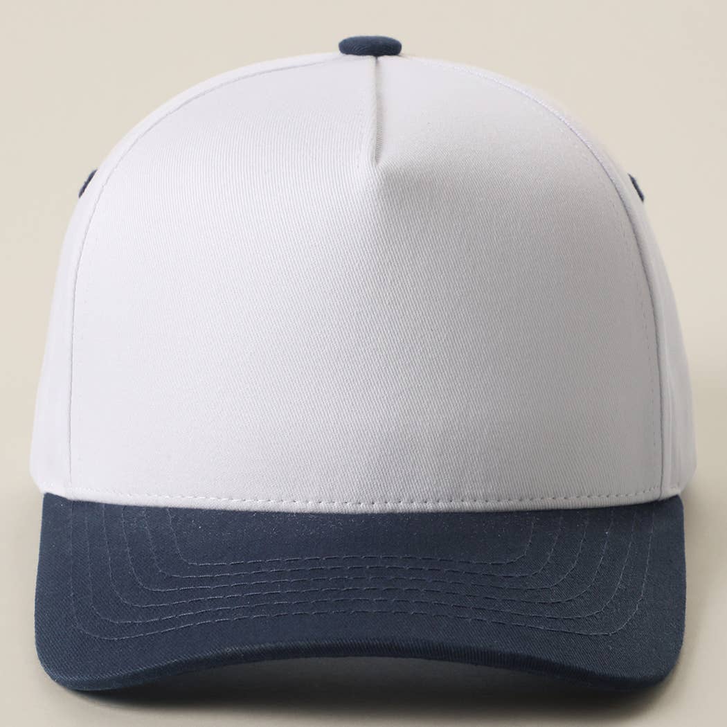 Color Pop Button Two-Tone Trucker Hat