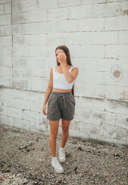 Charcoal Sweat Shorts