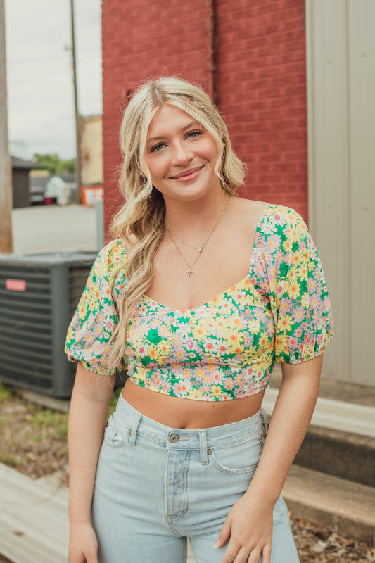 Ditsy Floral Top