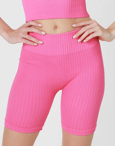 Pink Cosmo Biker Shorts