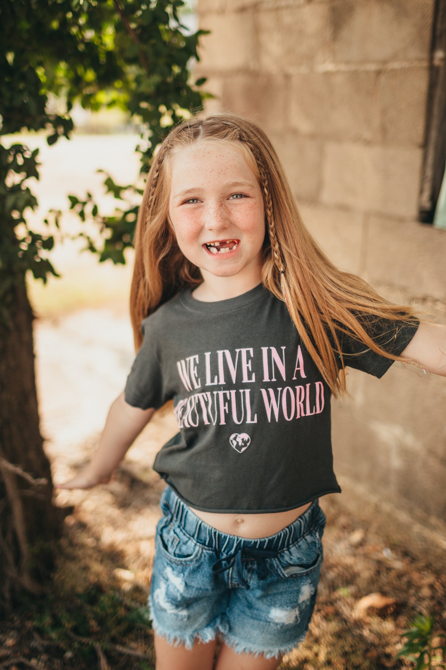 Beautiful World Crop Top