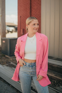 Pink Blazer Jacket